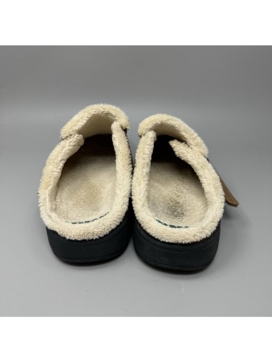 Orthofeet Asheville Slippers Mens Size 9.5D Brown Suede Lined Slip On Shoes main image 3